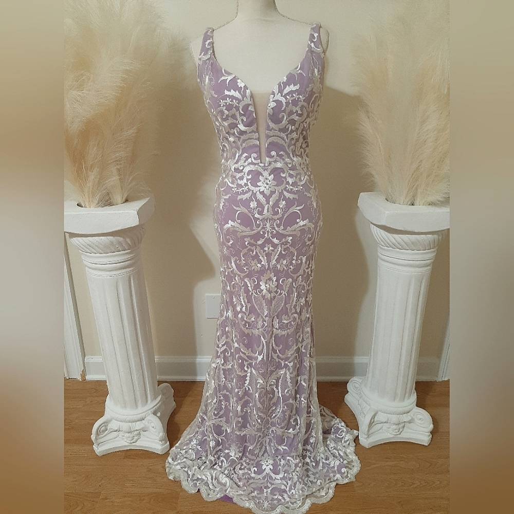 Nina Canacci Purple Dress